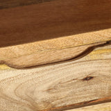 TV Cabinet Solid Mango Wood 140x30x41 cm - Low Angle