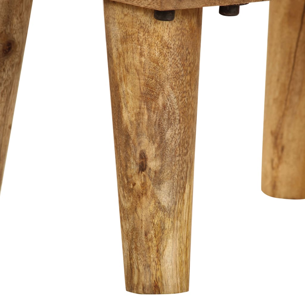 Bedside Cabinet Solid Mango Wood 40x30x59.5 Cm