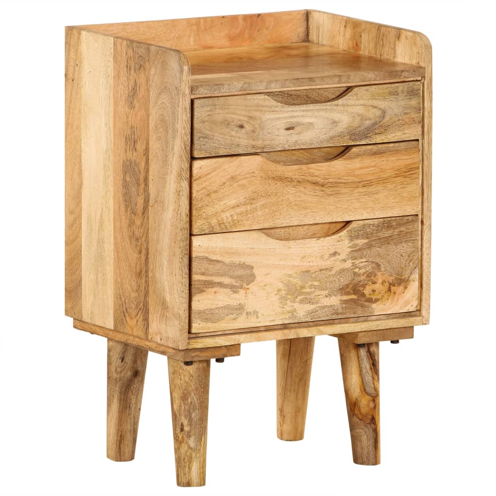 Bedside Cabinet Solid Mango Wood 40x30x59.5 cm