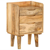 Bedside Cabinet Solid Mango Wood 40x30x59.5 cm - Top-Down View