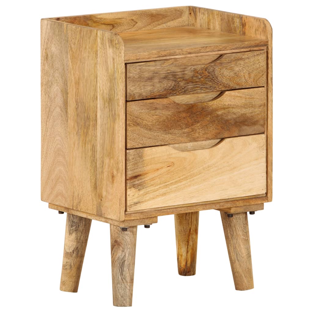 Bedside Cabinet Solid Mango Wood 40x30x59.5 cm
