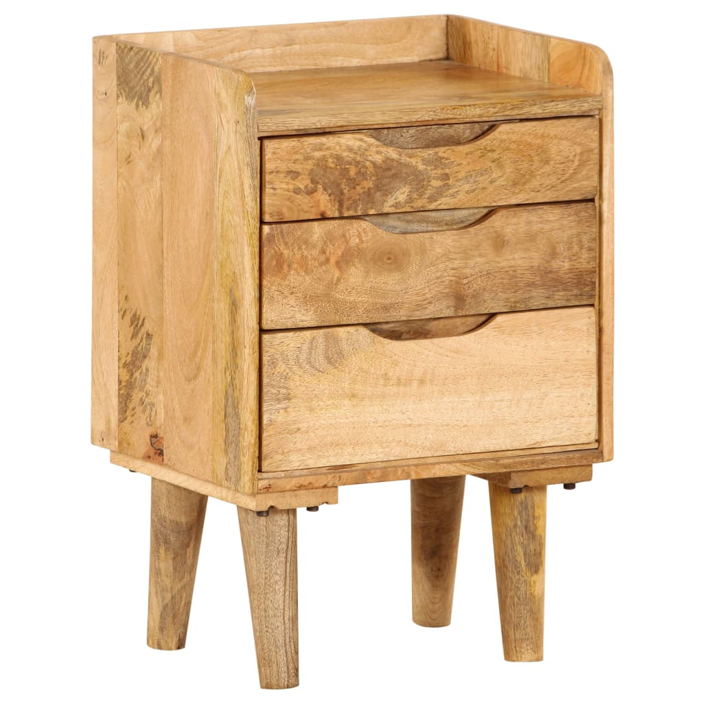 Bedside Cabinet Solid Mango Wood 40x30x59.5 cm