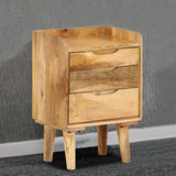 Bedside Cabinet Solid Mango Wood 40x30x59.5 cm