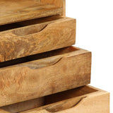 Bedside Cabinet Solid Mango Wood 40x30x59.5 Cm - Extra Image