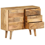 Sideboard Solid Mango Wood 90x30x69 cm - Front View