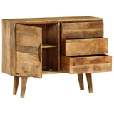 Sideboard Solid Mango Wood 90x30x69 cm - 45-Degree Angle