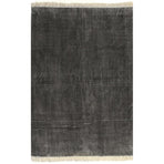 Kilim Rug Cotton 120x180 Cm Anthracite