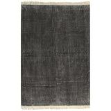 Kilim Rug Cotton 160x230 Cm Anthracite