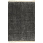 Kilim Rug Cotton 200x290 Cm Anthracite