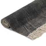 Kilim Rug Cotton 200x290 Cm Anthracite