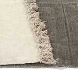 Kilim Rug Cotton 120x180 cm Taupe - Top-Down View