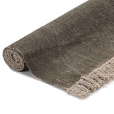 Kilim Rug Cotton 160x230 Cm Taupe