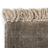 Kilim Rug Cotton 160x230 Cm Taupe - Side View