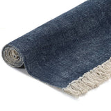 Kilim Rug Cotton 160x230 Cm Blue