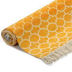 Kilim Rug Cotton 120x180 Cm With Pattern Yellow