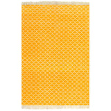 Kilim Rug Cotton 160x230 cm with Pattern Yellow