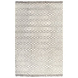 Kilim Rug Cotton 120x180 cm with Pattern Taupe