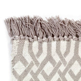 Kilim Rug Cotton 120x180 cm with Pattern Taupe