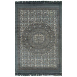 Kilim Rug Cotton 160x230 cm with Pattern Grey