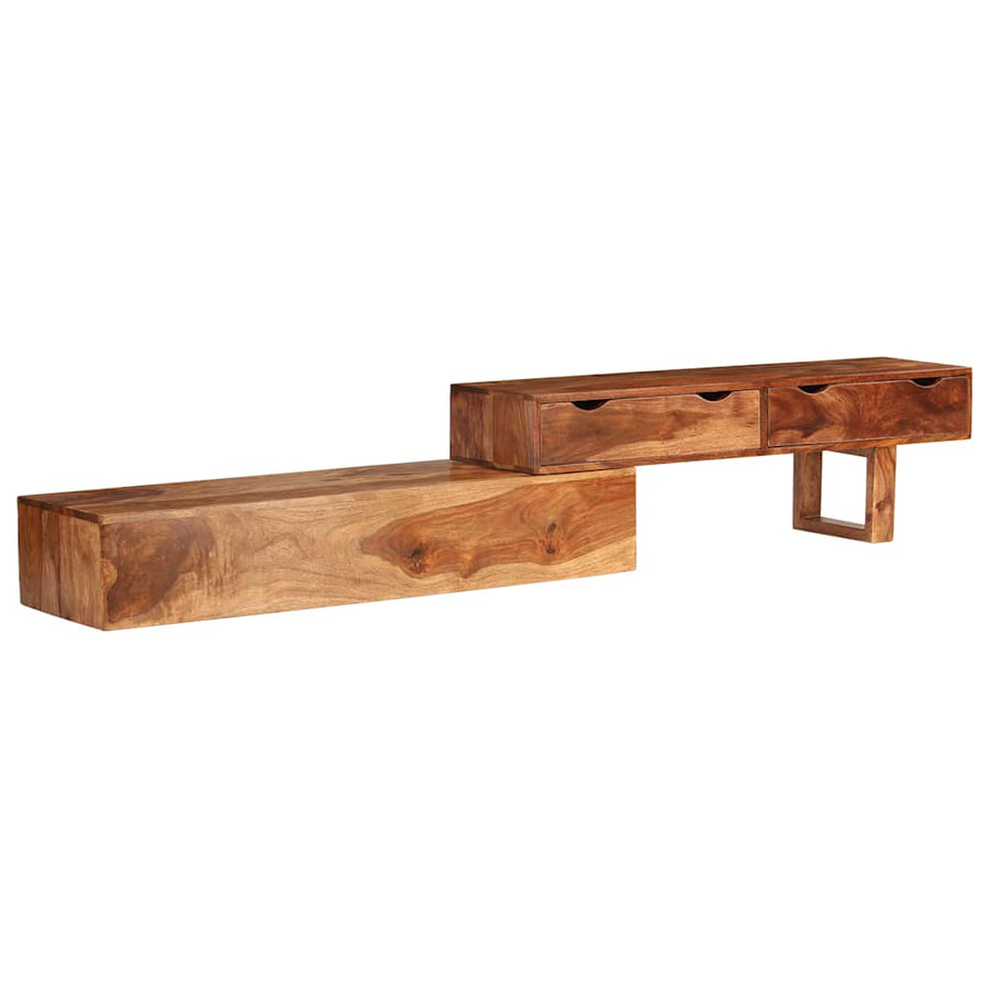 TV Cabinet Brown 200x30x35 cm Solid Wood Acacia