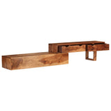 TV Cabinet Brown 200x30x35 cm Solid Wood Acacia