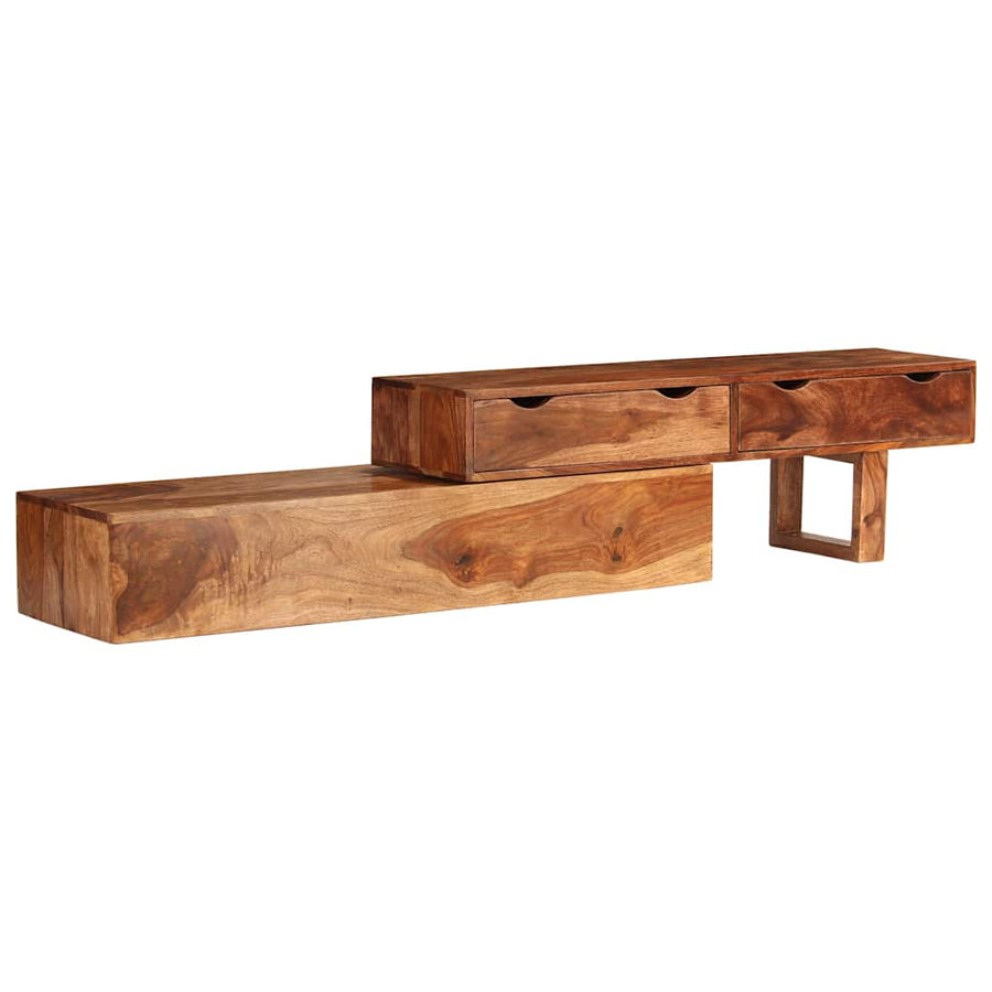 TV Cabinet Brown 200x30x35 cm Solid Wood Acacia