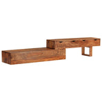 TV Cabinet Brown 200x30x35 cm Solid Wood Acacia