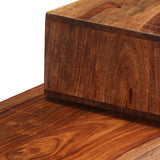TV Cabinet Brown 200x30x35 cm Solid Wood Acacia - 45-Degree Angle