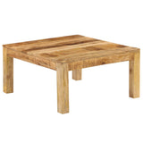 Coffee Table 80x80x40 cm Solid Mango Wood - Front View
