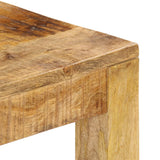 Coffee Table 80x80x40 cm Solid Mango Wood - Top-Down View