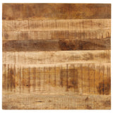 Coffee Table 80x80x40 cm Solid Mango Wood - Close-Up Angle