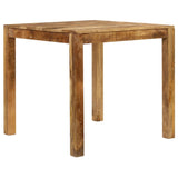 Dining Table Solid Mango Wood 82x80x76 Cm - Side View