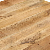 Dining Table Solid Mango Wood 82x80x76 Cm - Rear View