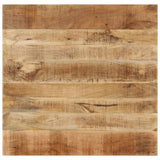 Dining Table Solid Mango Wood 82x80x76 Cm - Close-Up Angle