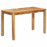 Dining Table Brown 60 x 120 x 76 cm Solid Mango Wood
