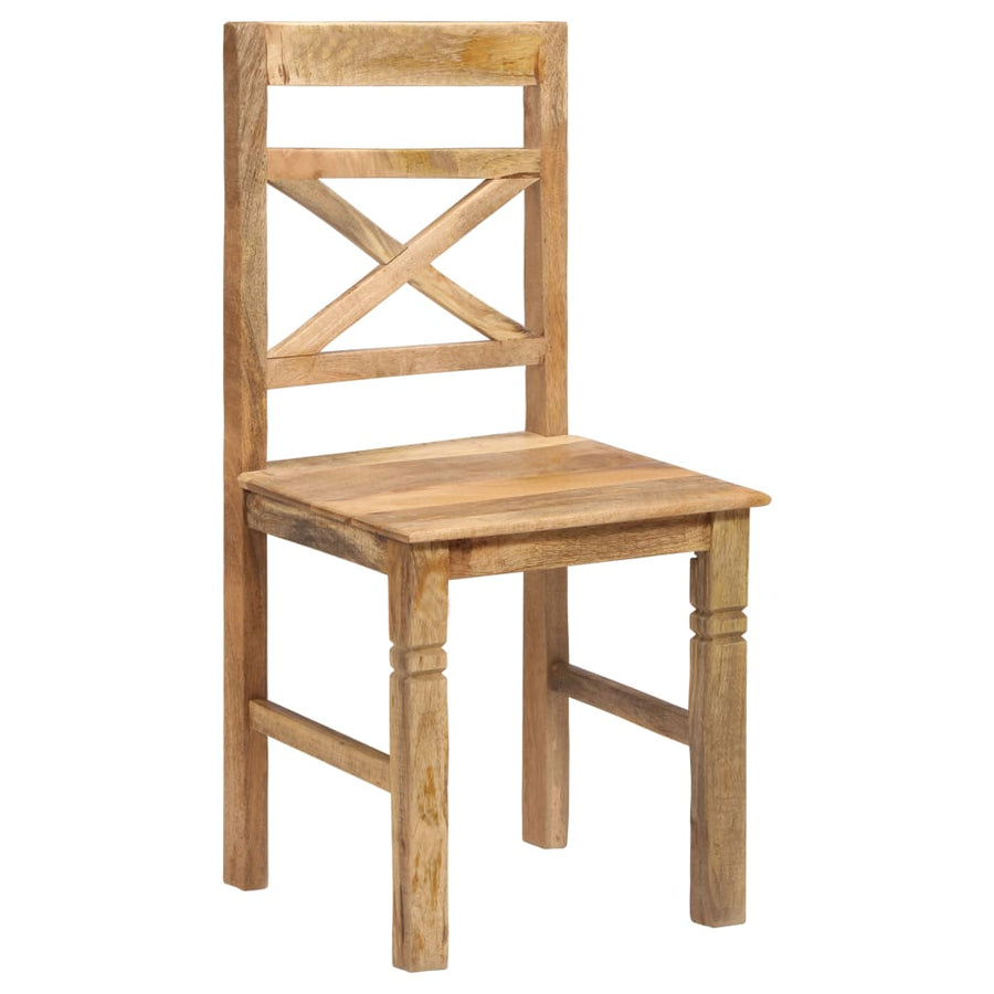 Dining Chairs 4 Pcs Solid Mango Wood