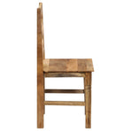 Dining Chairs 4 Pcs Solid Mango Wood