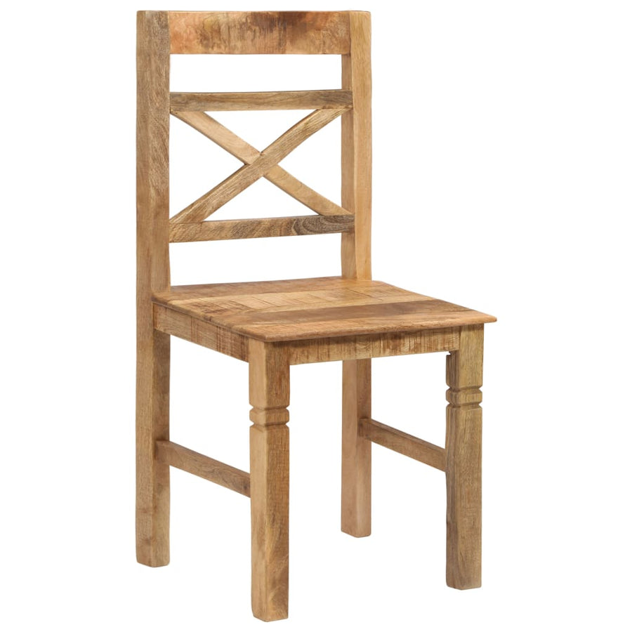 Dining Chairs 4 Pcs Solid Mango Wood
