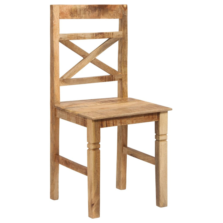 Dining Chairs 4 Pcs Solid Mango Wood