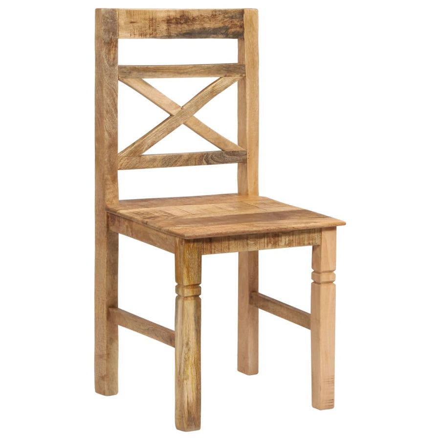 Dining Chairs 4 Pcs Solid Mango Wood