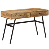 Writing Desk with Drawers Solid Mango Wood 110x50x76 cm