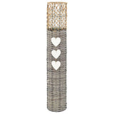 Freestanding Candle Lanterns 3 pcs Wicker