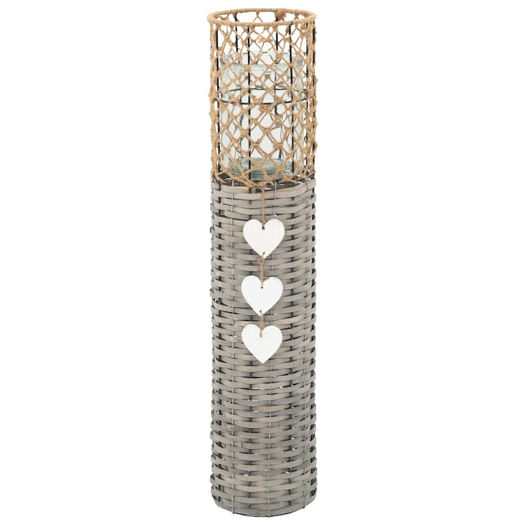 Freestanding Candle Lanterns 3 pcs Wicker