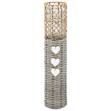 Freestanding Candle Lanterns 3 pcs Wicker