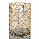 Freestanding Candle Lanterns 3 pcs Wicker