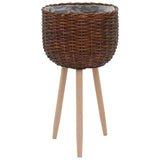 Planter 3 pcs Wicker with PE Lining - 45-Degree Angle