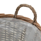 Raised Bed 4 pcs Wicker with PE Lining - 45-Degree Angle