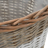 Raised Bed 4 pcs Wicker with PE Lining - Rear View