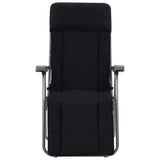 Folding Garden Chairs with Cushions 2 pcs Black - Top-Down View