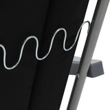 Folding Garden Chairs with Cushions 2 pcs Black - Extra Image